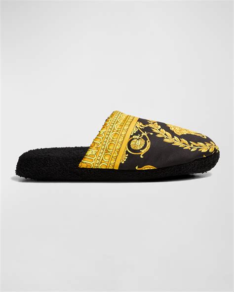 mens versace bath slippers|yoox versace slippers men.